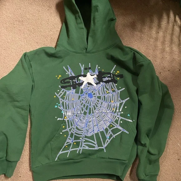 Sp5der Sweaters Spider Hoodie Hunter Green Small Poshmark